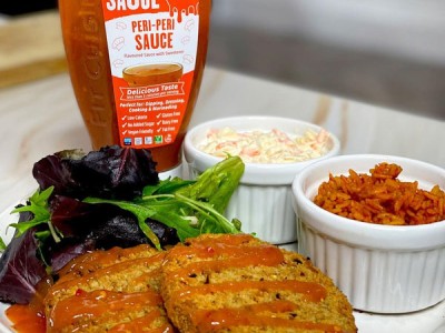 Peri Peri вегетариански бургер Peri Peri вегетариански бургер