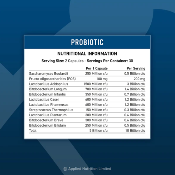 Probiotic 60 капсули | Applied Nutrition Probiotic 60 капсули | Applied Nutrition