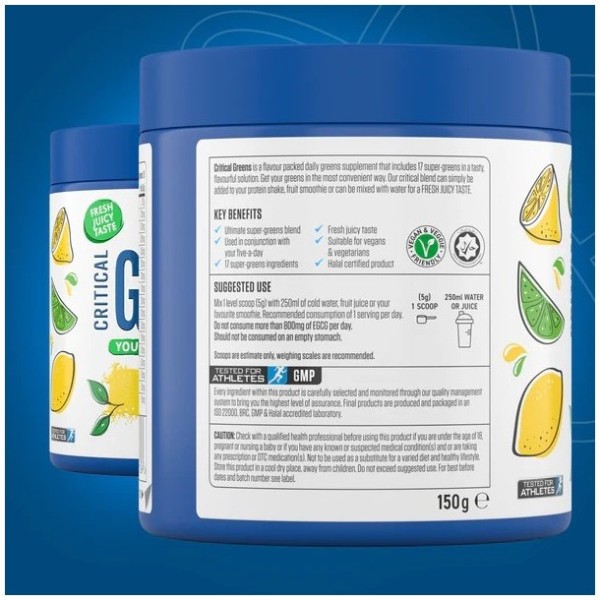 Flavoured Critical Greens 150 г | Applied Nutrition Flavoured Critical Greens 150 г | Applied Nutrition