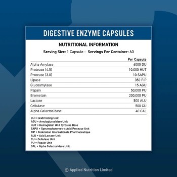 Digestive Enzyme 60 капсули | Applied Nutrition
