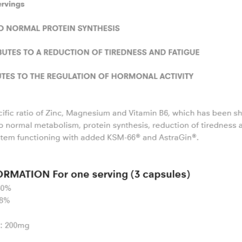 ZMA + Ashwagandha 90 капсули | Applied Nutrition