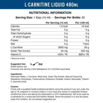 L-Carnitine 3000 Liquid 480 мл | Applied Nutrition