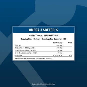 Omega 3 100 гел-капсули | Applied Nutrition