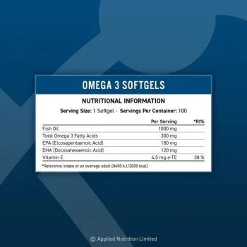Omega 3 100 гел-капсули | Applied Nutrition