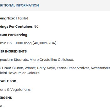 Vitamin B12 90 таблетки | Applied Nutrition
