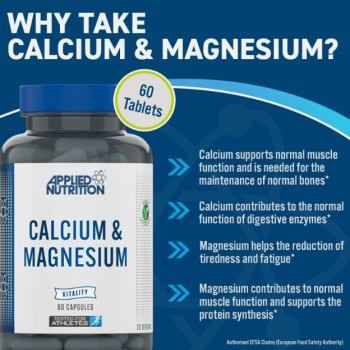 Calcium & Magnesium 60 капсули | Applied Nutrition