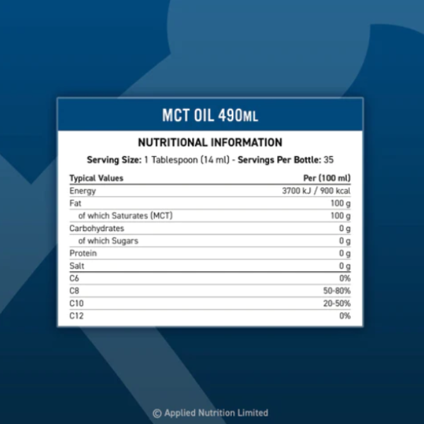 MCT Oil 490 мл | Applied Nutrition MCT Oil 490 мл | Applied Nutrition
