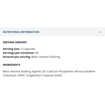 Beta Alanine 1500 120 капсули | Applied Nutrition Beta Alanine 1500 120 капсули | Applied Nutrition