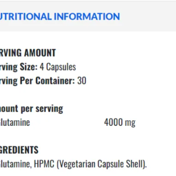 Glutamine 4K 120 капсули | Applied Nutrition