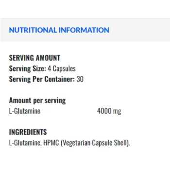 Glutamine 4K 120 капсули | Applied Nutrition Glutamine 4K 120 капсули | Applied Nutrition