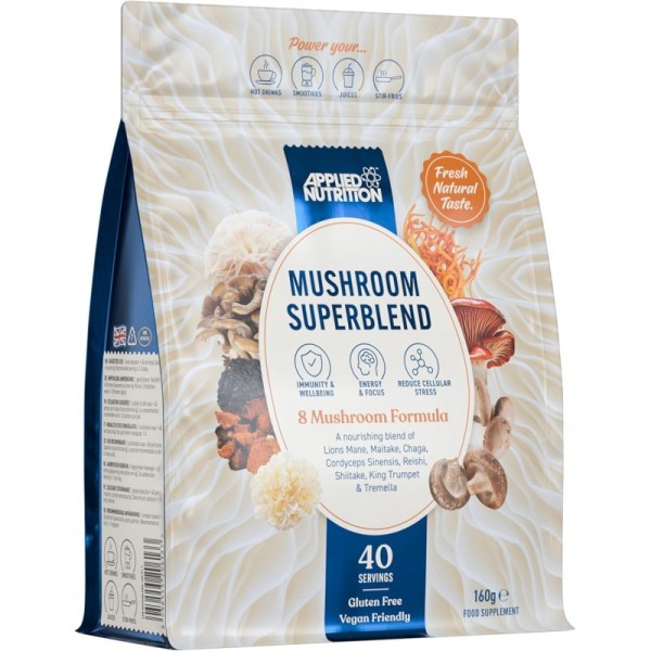 Mushroom Superblend - Супер Формула от Гъби - Неовкусен | 0.160kg Mushroom Superblend - Супер Формула от Гъби - Неовкусен | 0.160kg